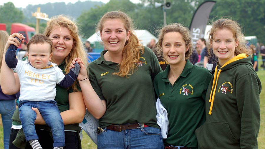 Henley YFC members at the show