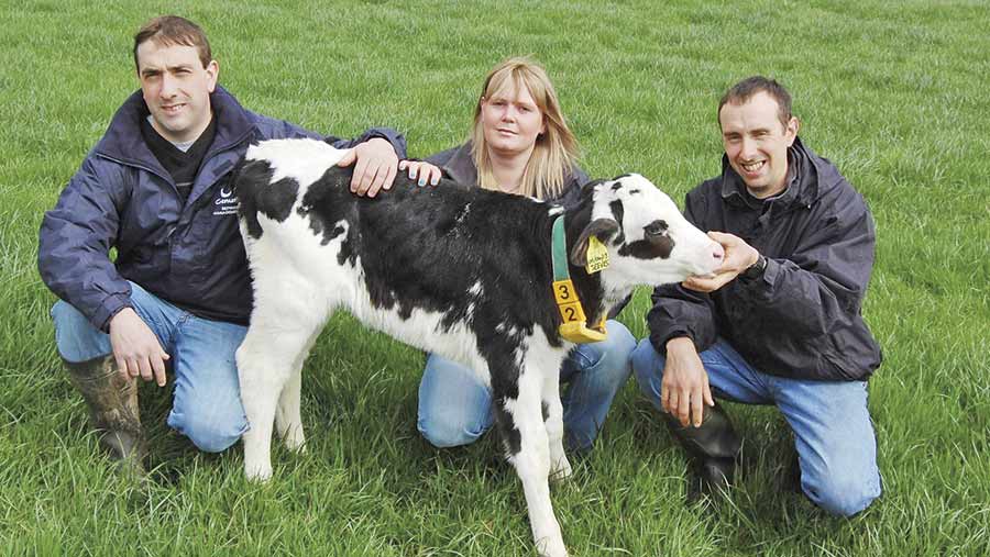 Darren McMurran (left) with wife Laura and Stuart McMurran