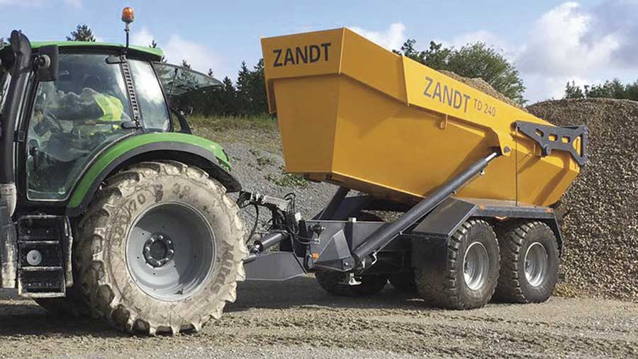 Zandt Cargo dump trailer