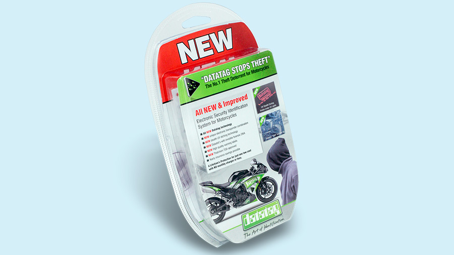 Datatag kit for motorcycles