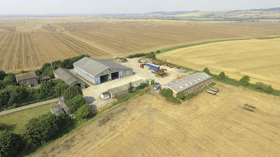 An aerial photograph of Abbots Court