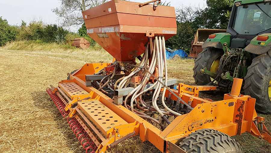 Andy Corner's seed drill