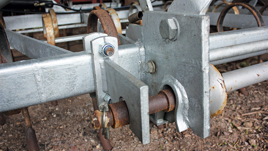 Galvanised machinery