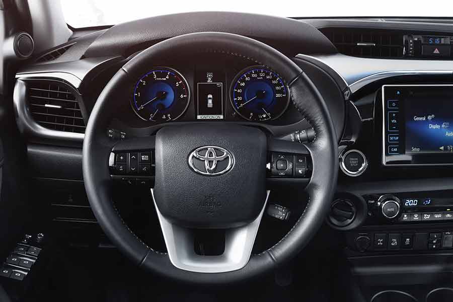 Interior of new Hilux pickup