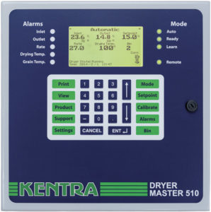 The Kentra Dryer Master DM510 control panel