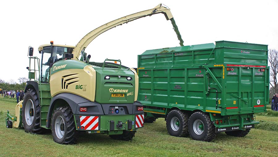 Krone’s 770 self-propelled forage harvester