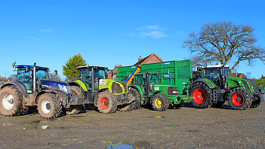 The Leas's tractors
