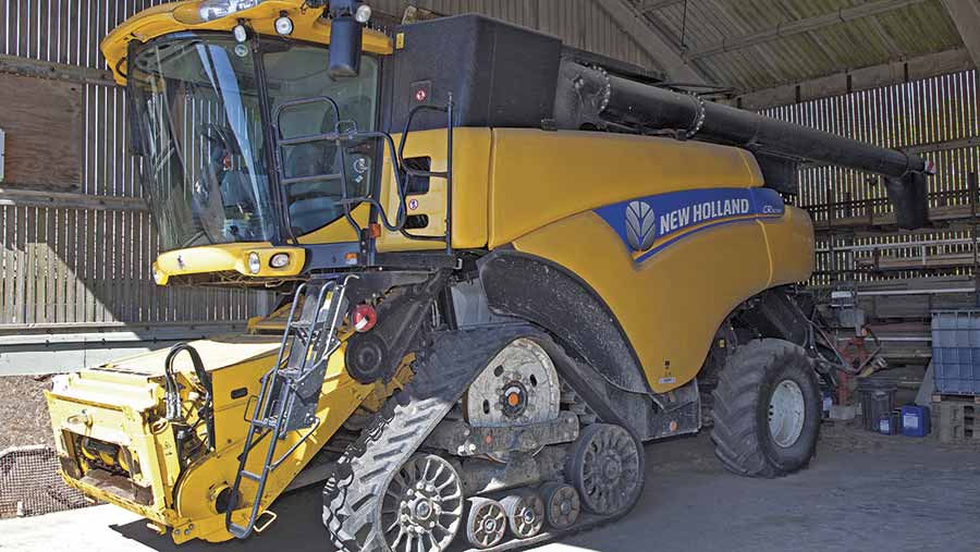 New Holland combine harvester