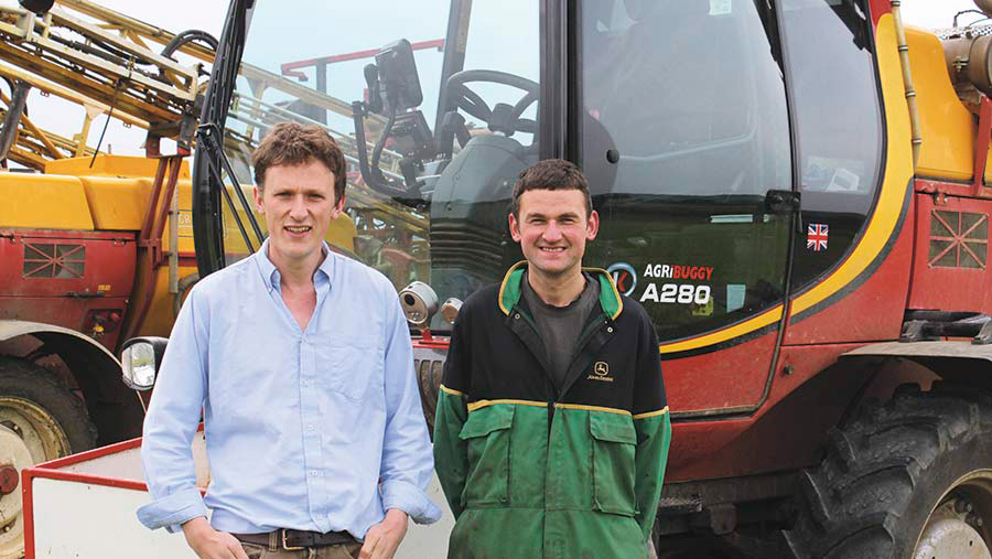 Rob Boole and driver Ben Spreadbury