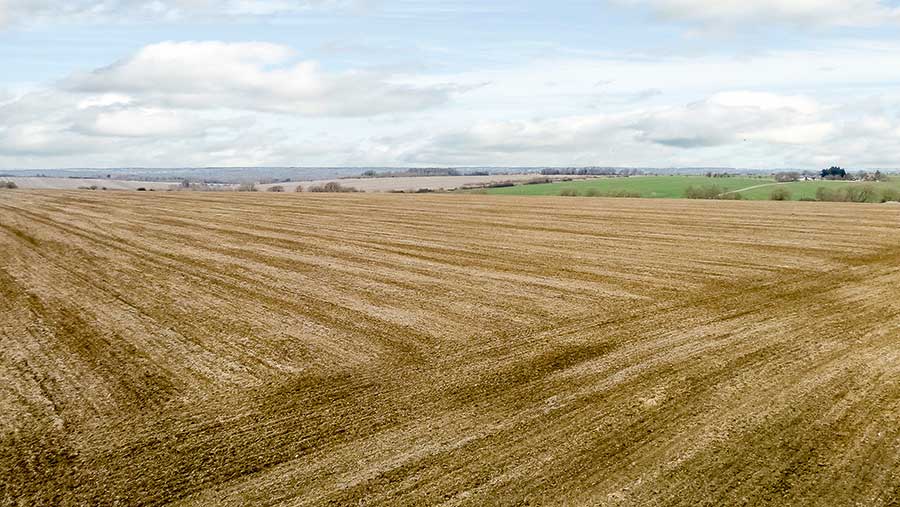 Toseland farmland Cambridgshire