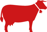 Red cow icon