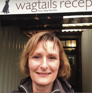 Jayne Barron outside Wagtails Kennels