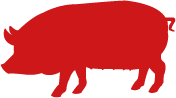 Red pig logo