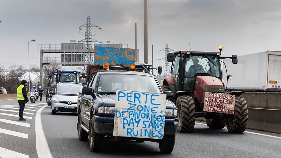 French farmers protest Feb 2018