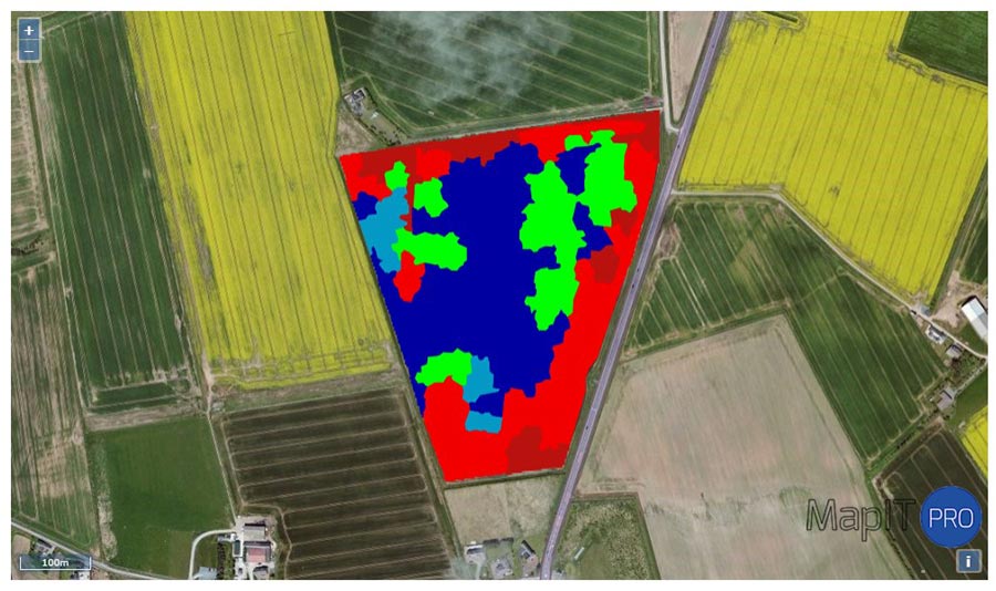 Soil matter map © Agrovista