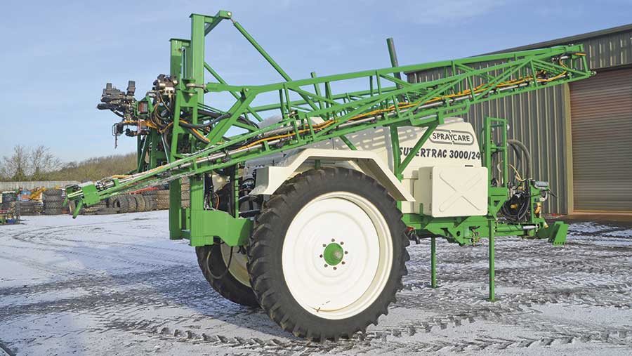 Househam Spraycare trailed sprayer