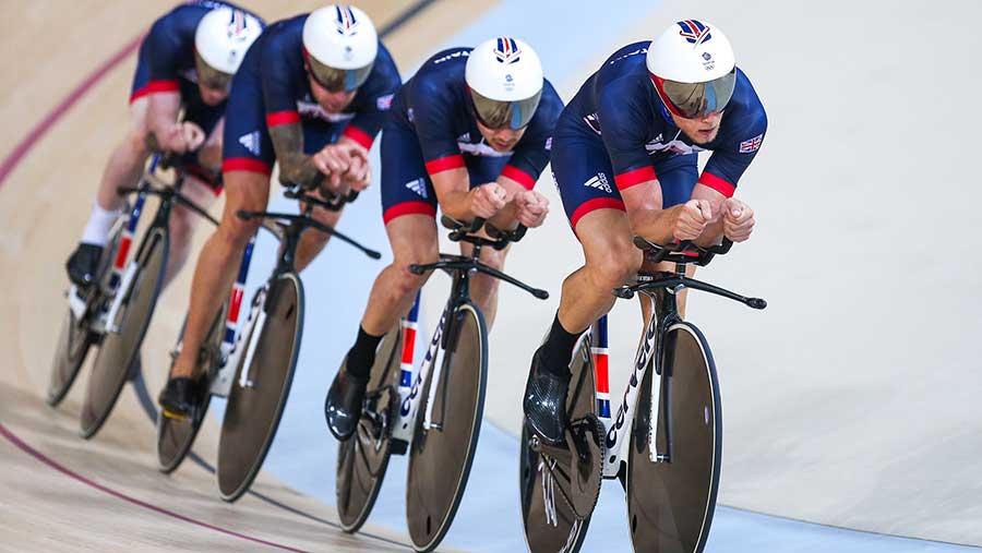 GB team pursuit, Rio, 2016