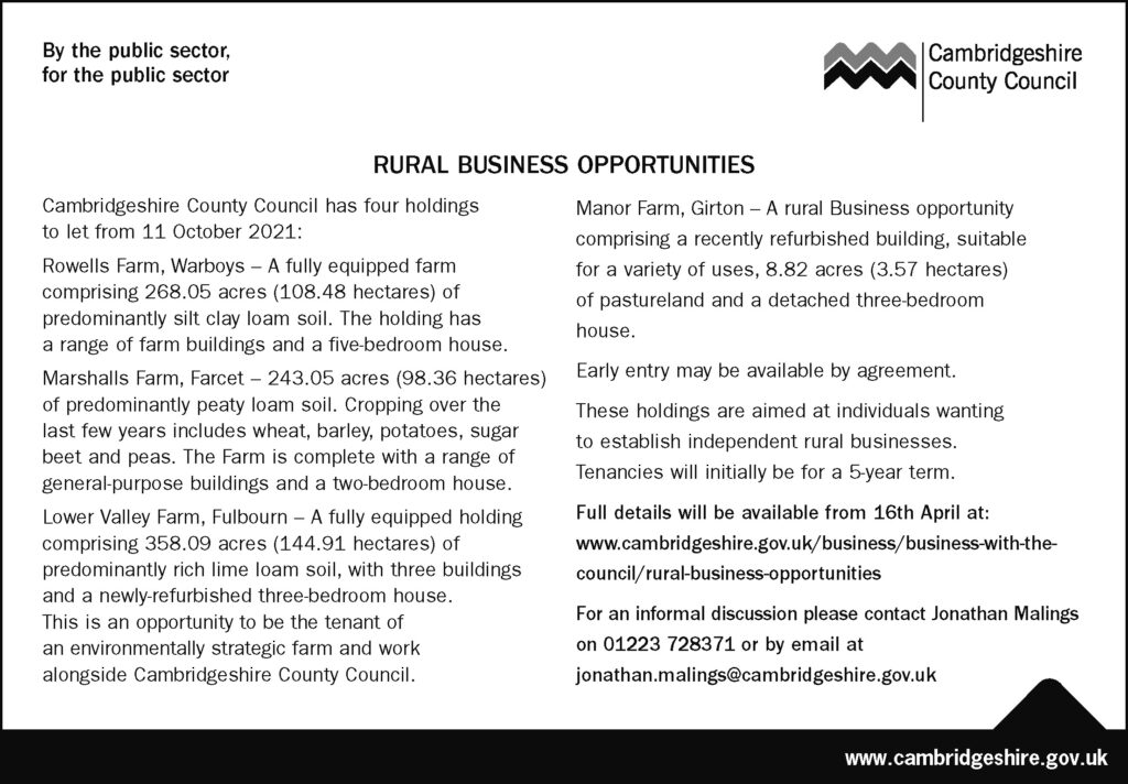 RURAL BUSINESS OPPORTUNITIES - four holdings to let - Property