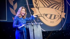Natasha Kaplinsky at the Farmers Weekly Awards 2023