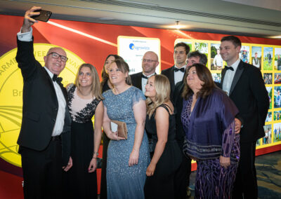 Guests posing for a selfie together at the Farmers Weekly Awards