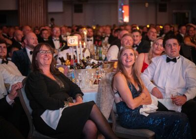 Guests laughing at the Farmers Weekly Awards