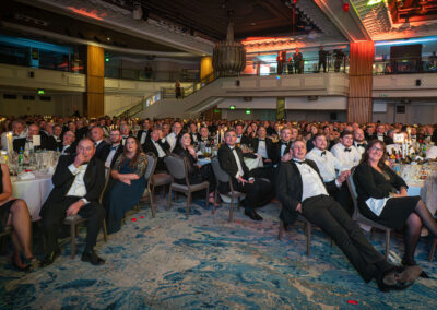 Guests watch on at the Farmers Weekly Awards