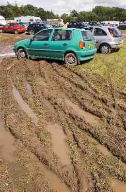 mud in car park