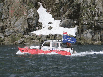 ocean-going Land Rover