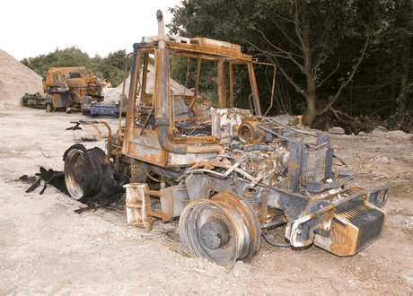 Scrapyard tractor