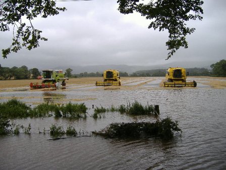 flooded combines