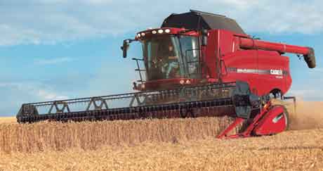 Agritechnica 09: Case combines' hydraulically-closing grain tanks ...