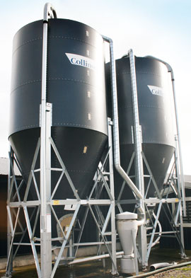 chicken feed bins