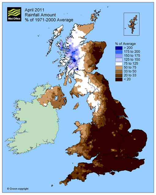 Wettest April causing farmers to adjust plans - Farmers Weekly