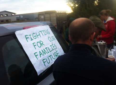 Protest poster at Bridgwater 