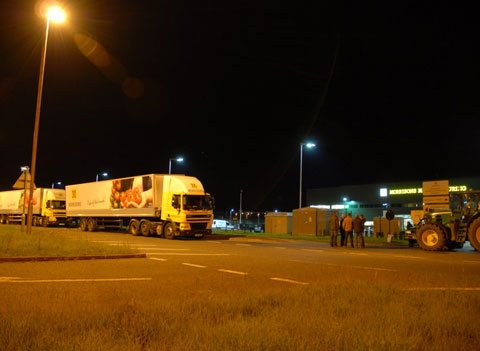 Morrisons blockade Bridgwater