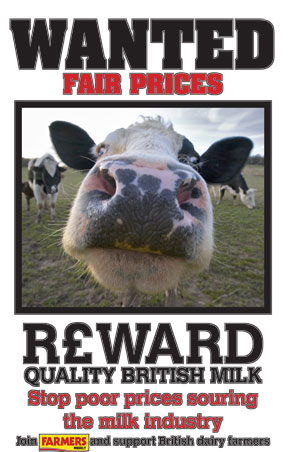 Wanted milk poster