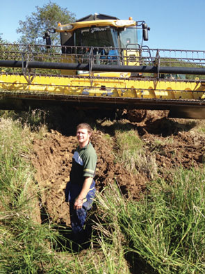 New Holland stuck