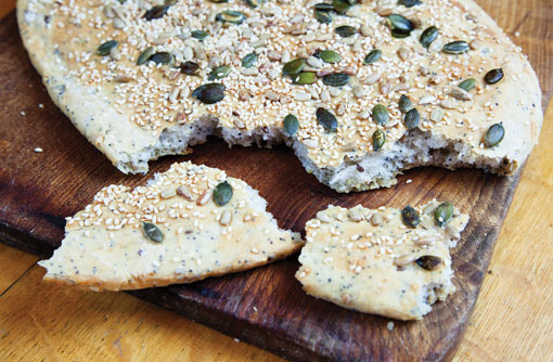 Seeded flatbread