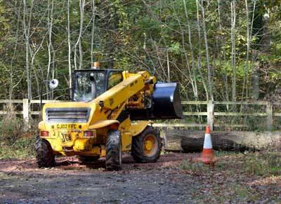 tractor at work