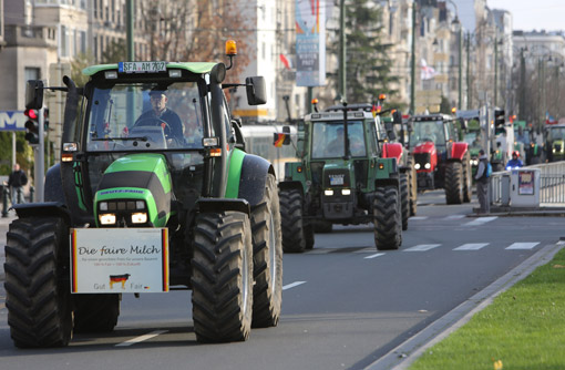 European milk protest