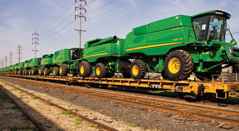  John Deere combine works Moline