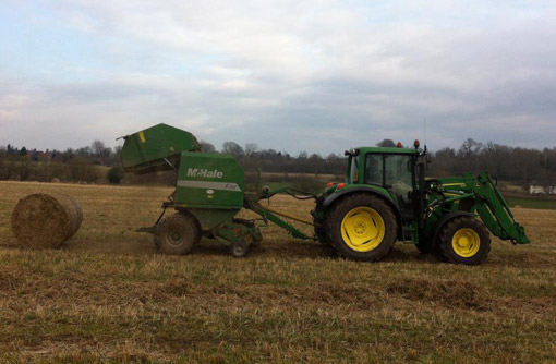 Bailing straw