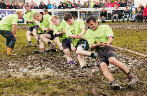 Scottish young farmers tug of war