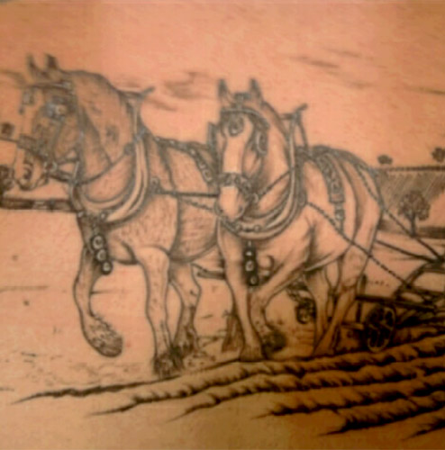 Ploughing tattoo