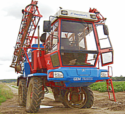 bent sprayer