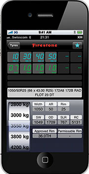 firestone tyre pressure app