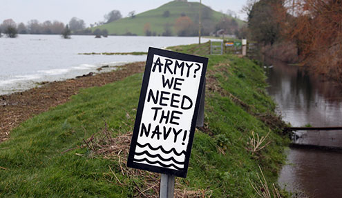 Sign reading Army?We need the navy