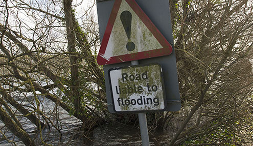 Flooding sign