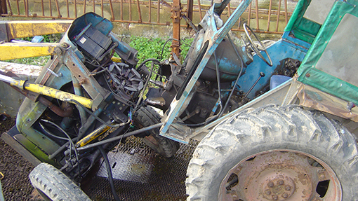  Fordson Major crash