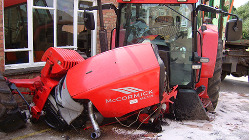  McCormick tractor crash